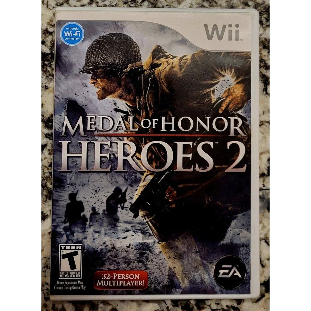 NINTENDO Wii: Medal of Honor Heroes 2,CIB,TESTED &WORKING, CLN DISC, FAST SHIP